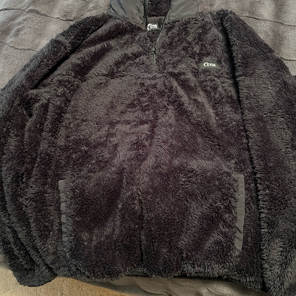ZYIA 1/4 Zip Fuzzy Pullover